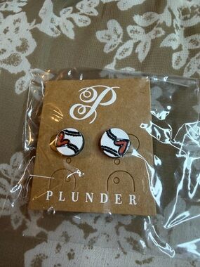 Plunder Baseball earrings #6